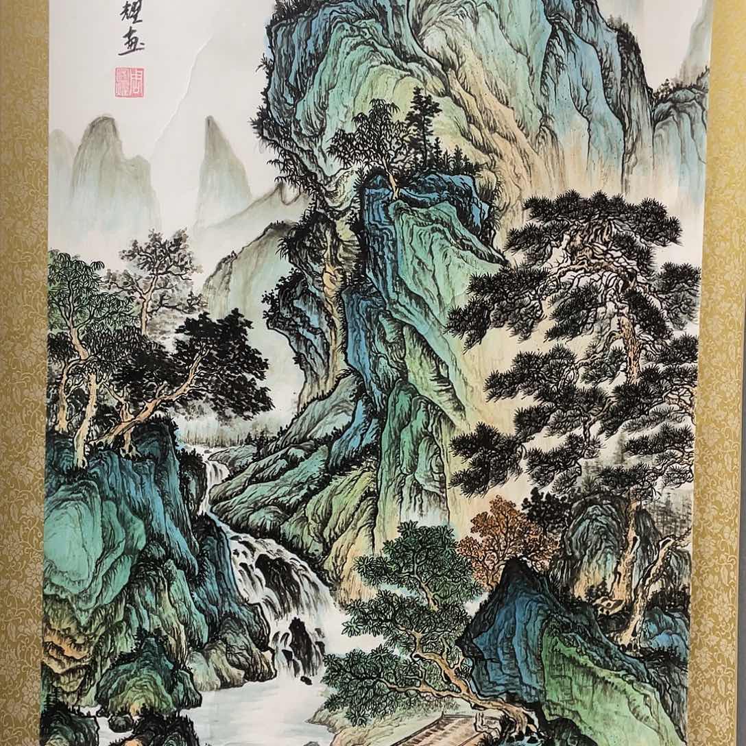 国画手绘作品带运险w