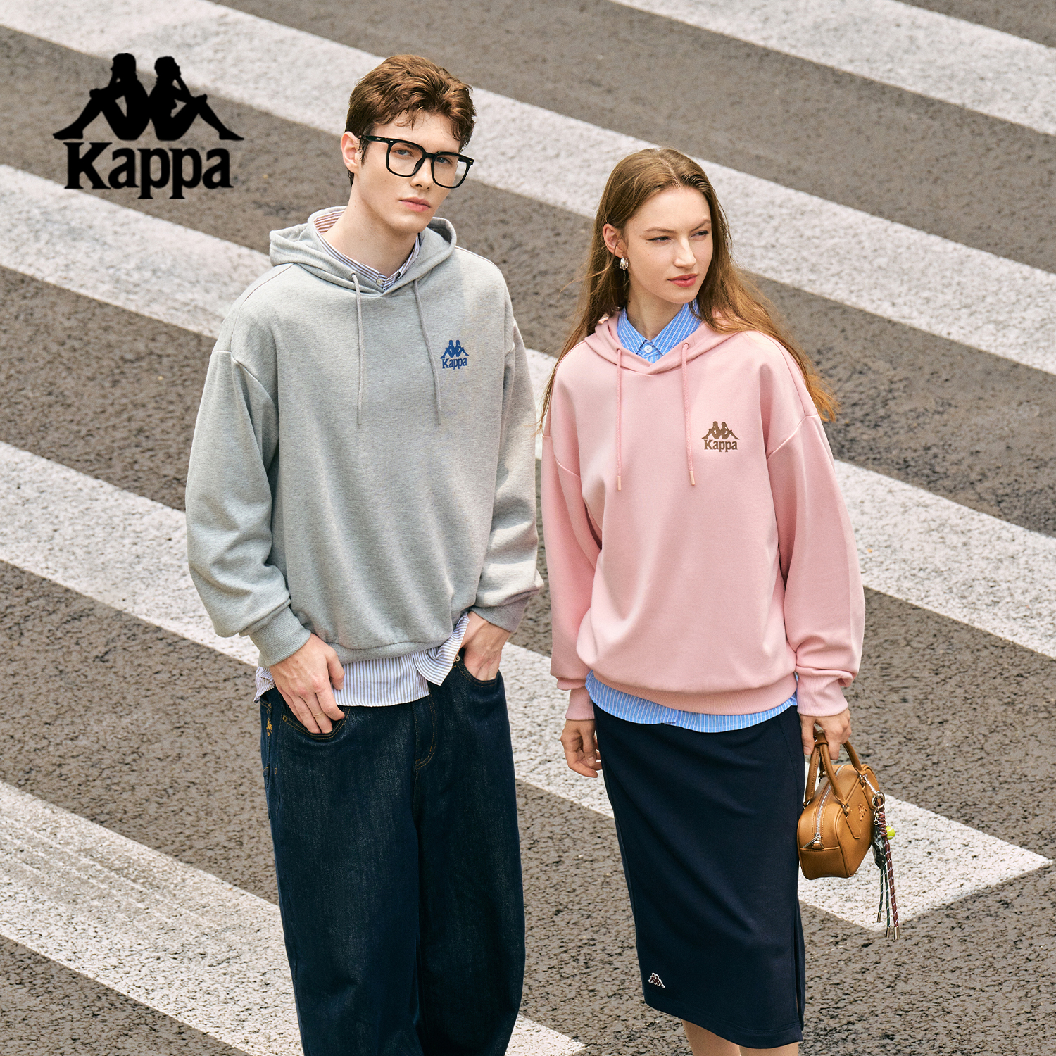 Kappa/卡帕连帽男女套头运动风薄款上衣长袖秋季简约时尚卫衣