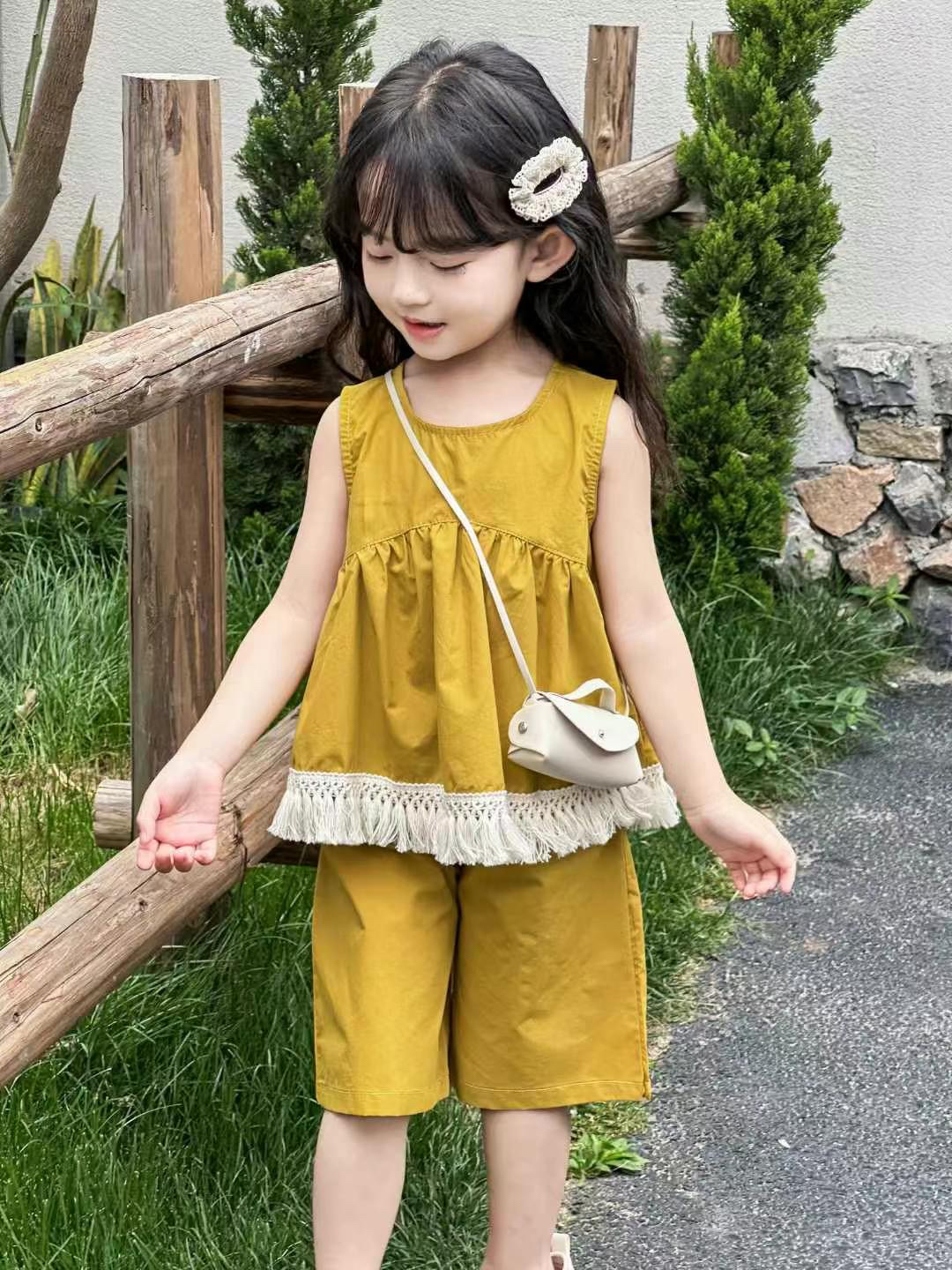 {360-399}夏款收尾套装夏季宝宝韩版洋气女童甜美（两件起发）