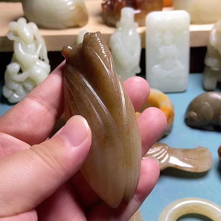 潜***生和田玉未镶嵌挂件