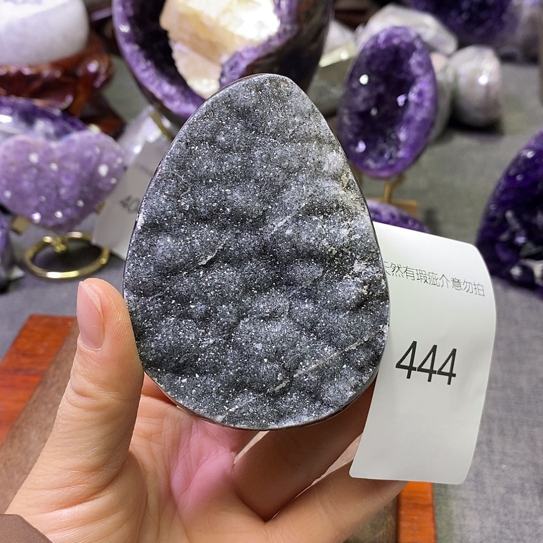 未镶嵌紫晶珠宝半成品