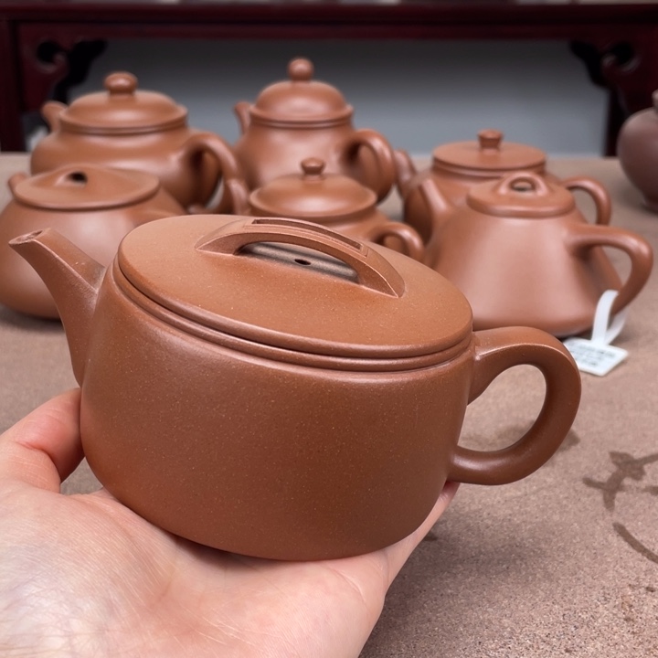一***3紫泥茶壶汉瓦220毫升
