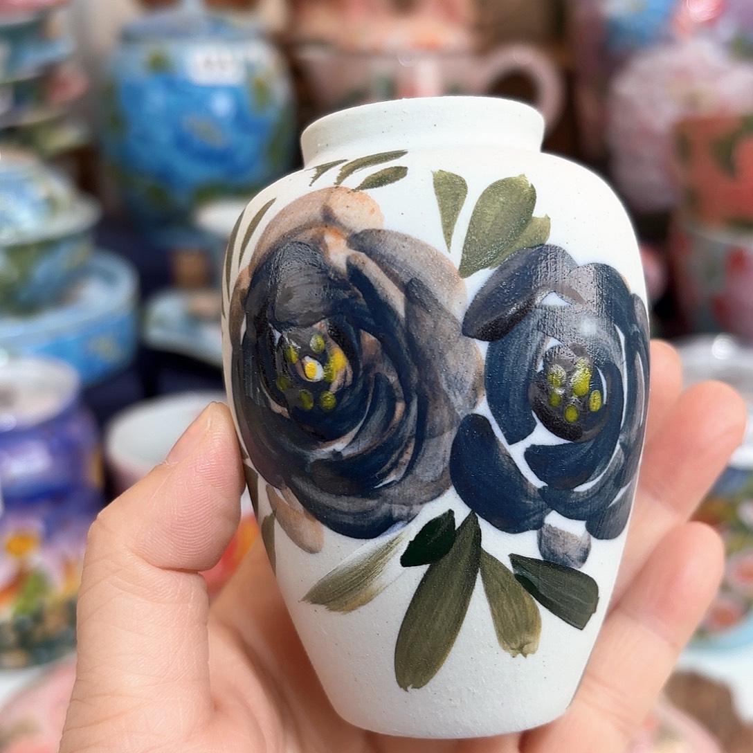 景德镇手绘高温釉下彩陶瓷茶具