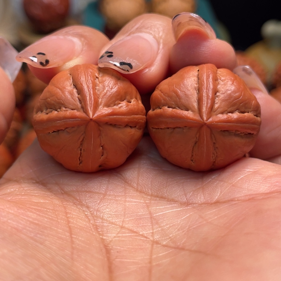 把件文玩核桃四棱