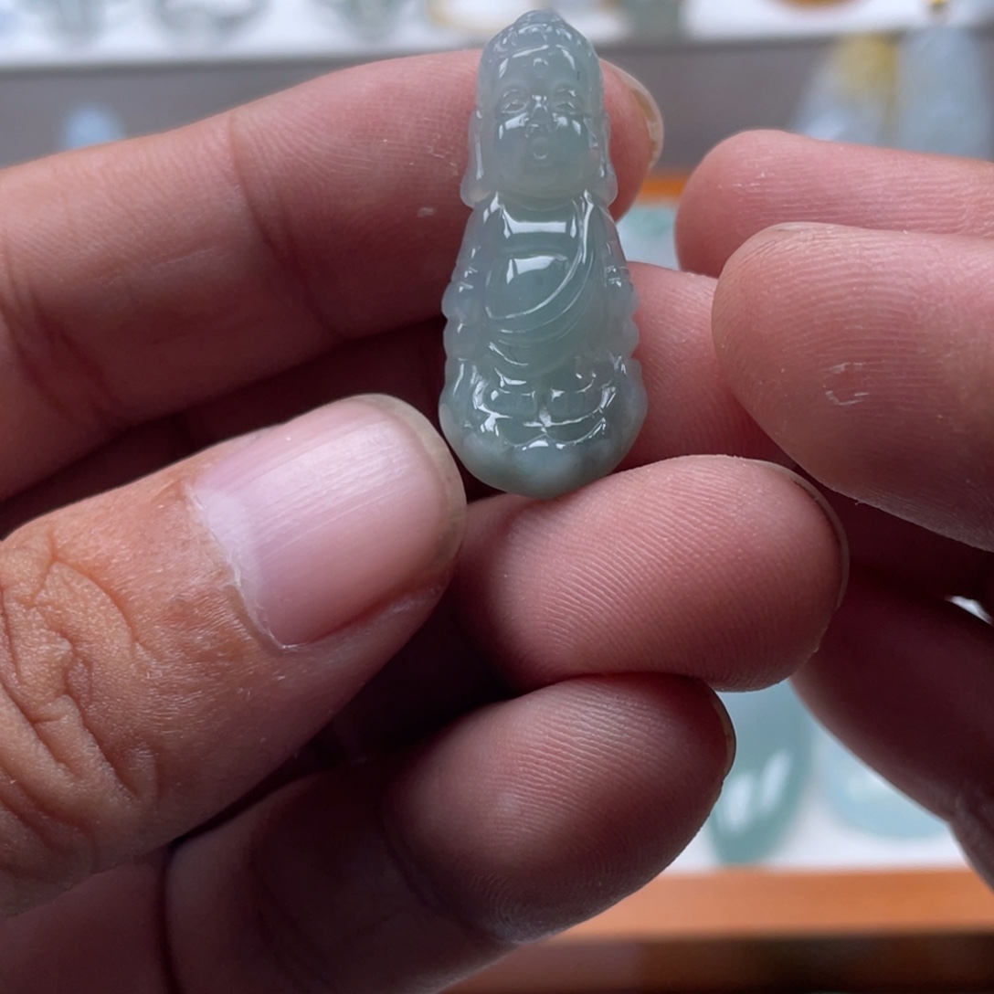 翡翠未镶嵌颈饰翡翠宝宝佛