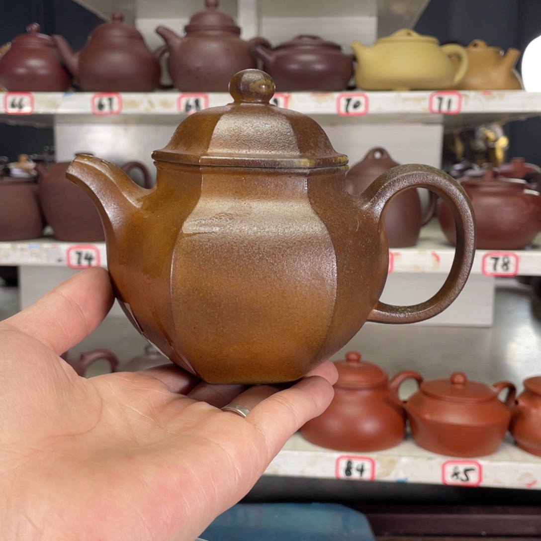 紫砂茶壶段泥柴烧370毫升