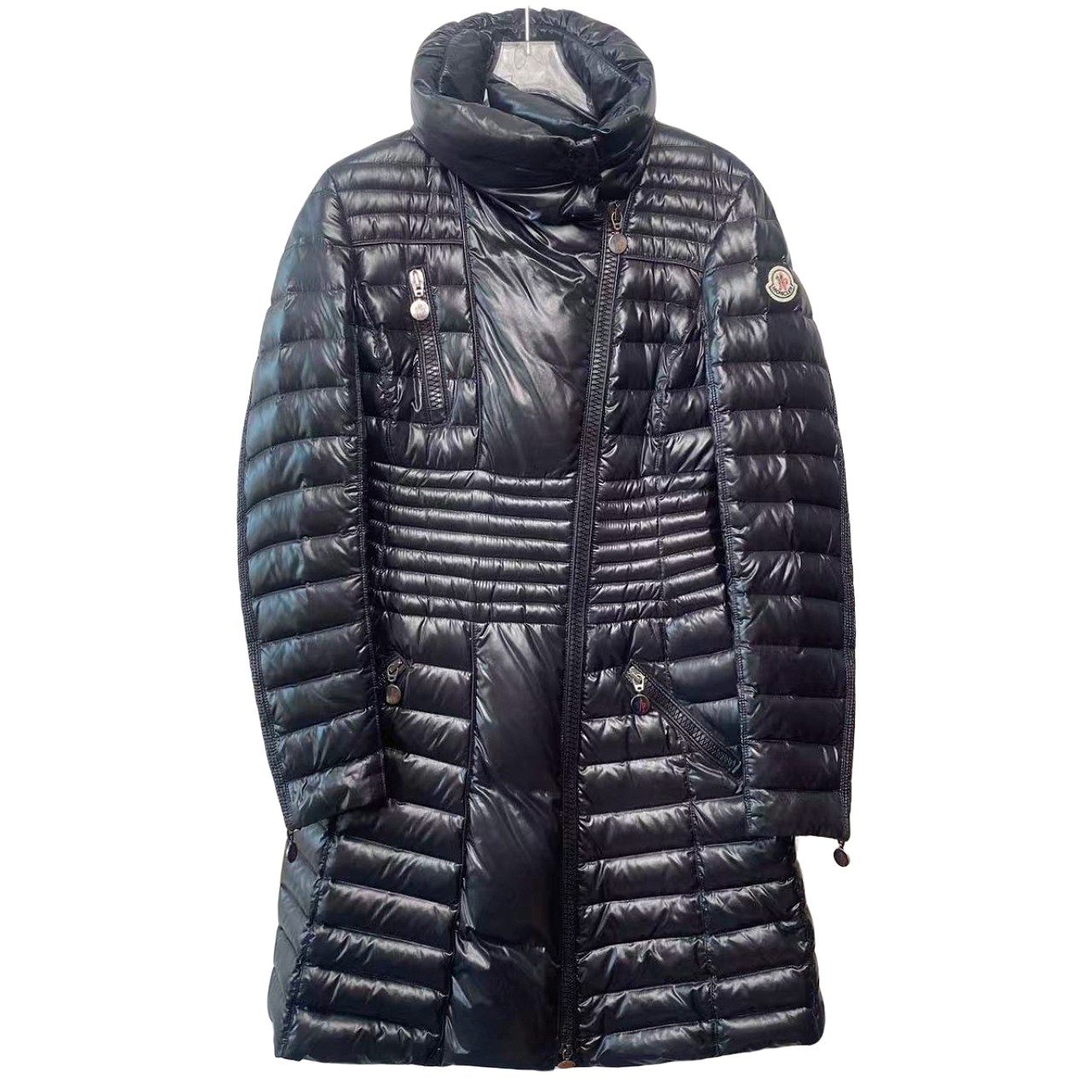 99新 MONCLER 01549 moncler蒙口 黑色羽绒服 0码
