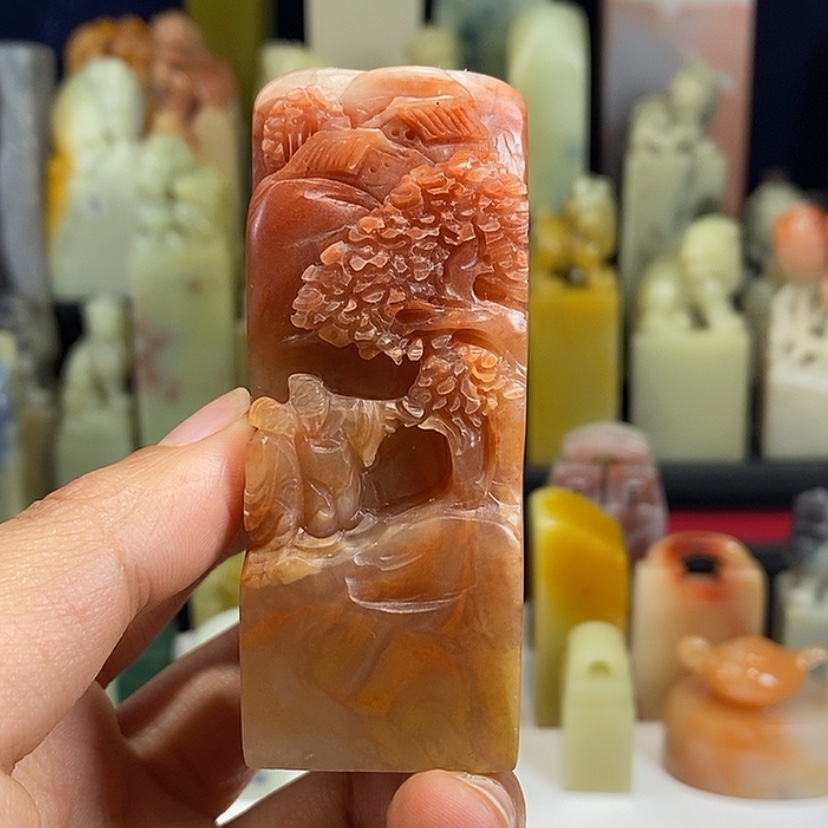 【闪购商品】青田石印石   老挝石。   