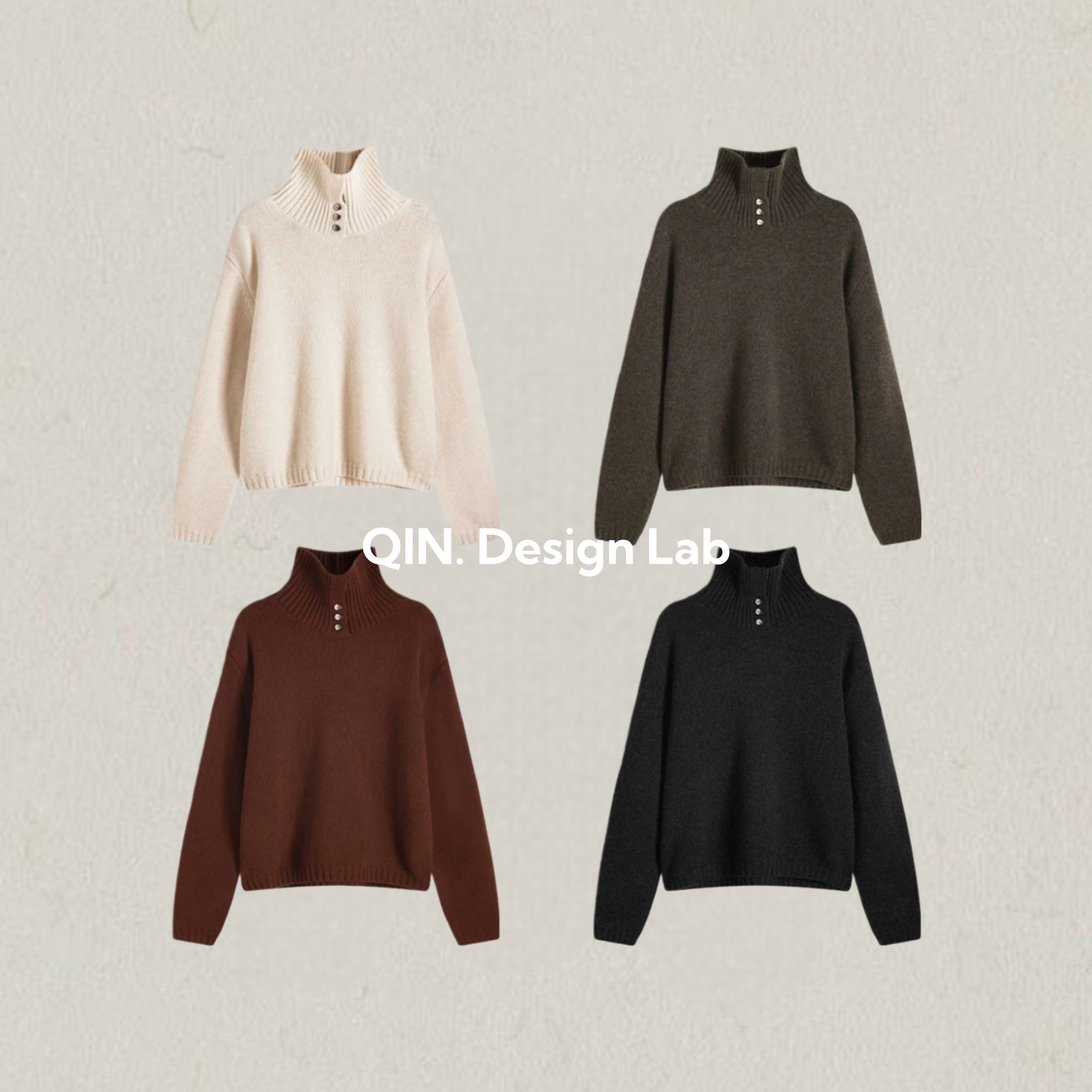 100%绵羊毛 高领2穿纯羊毛毛衣 套头加厚秋冬女