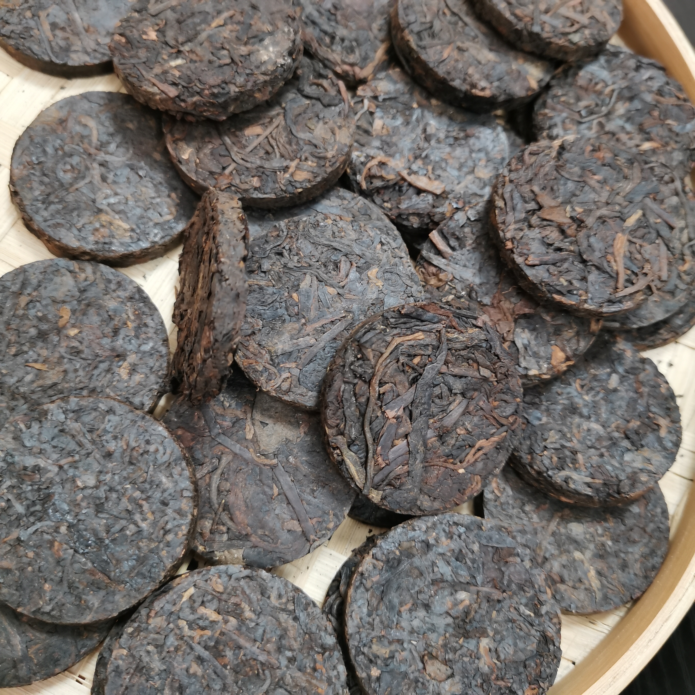 小圆饼熟茶250克袋装