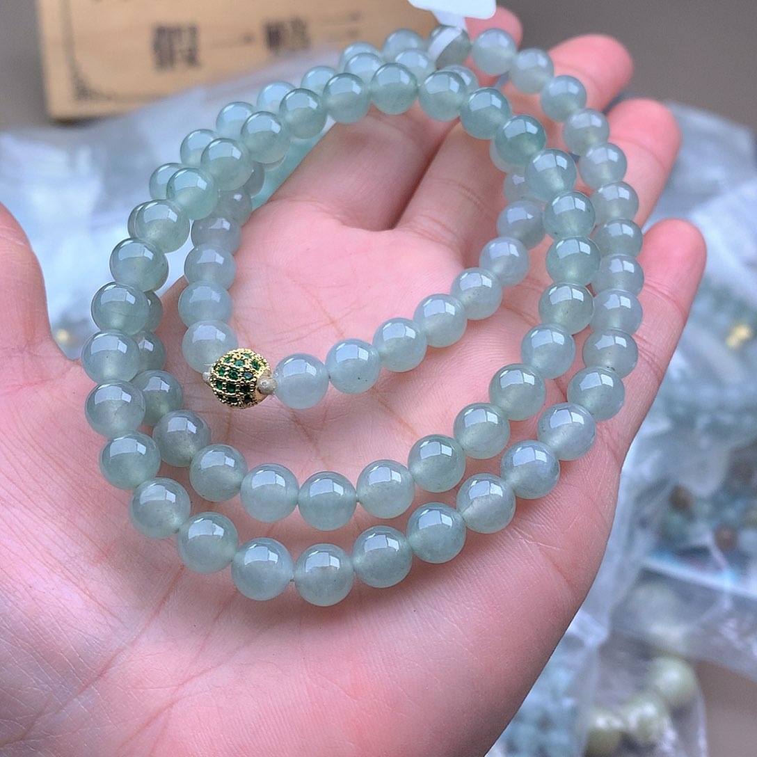 未镶嵌手串定制翡翠