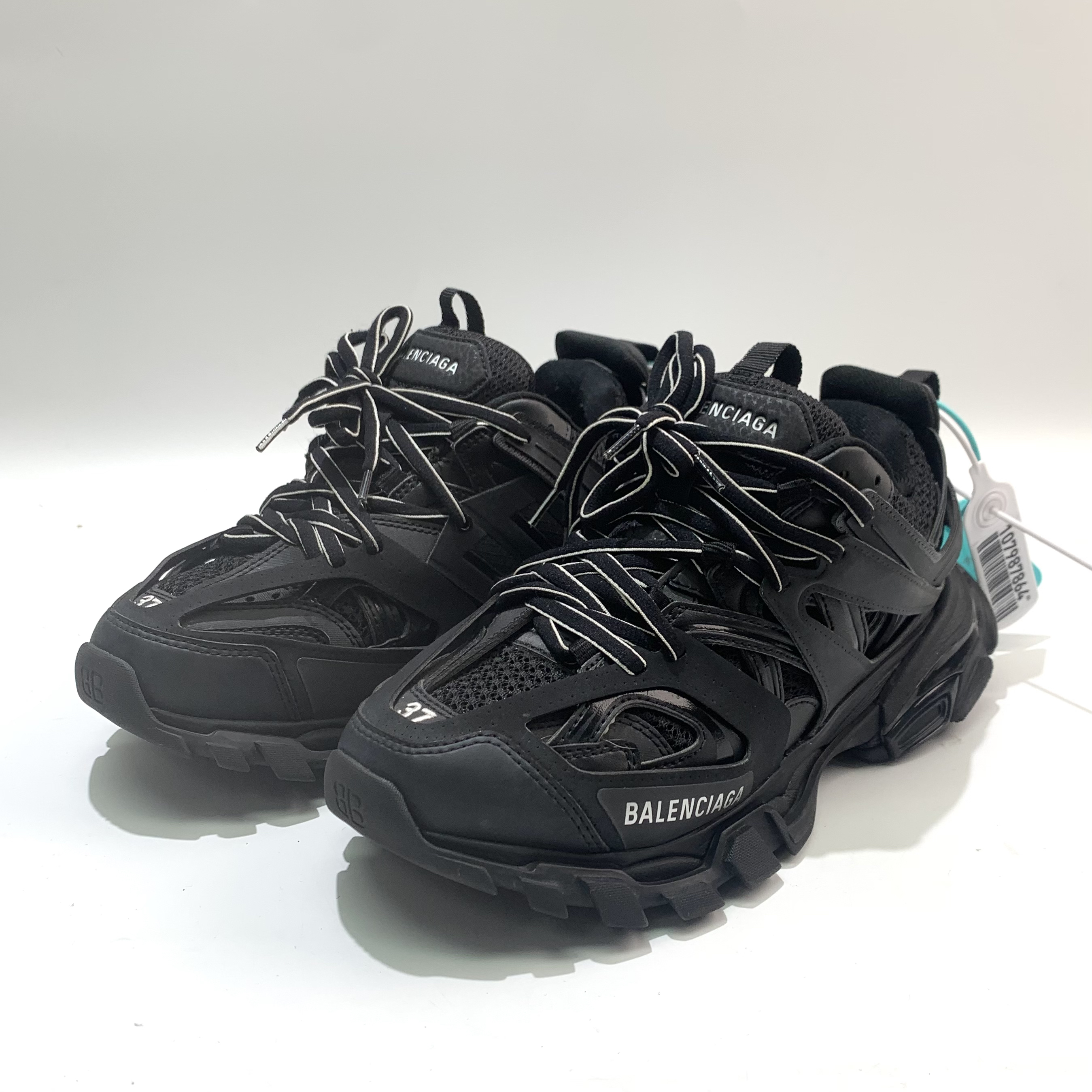 99新 Balenciaga/巴黎世家 99新 37码 黑色track 老爹鞋bl0466
