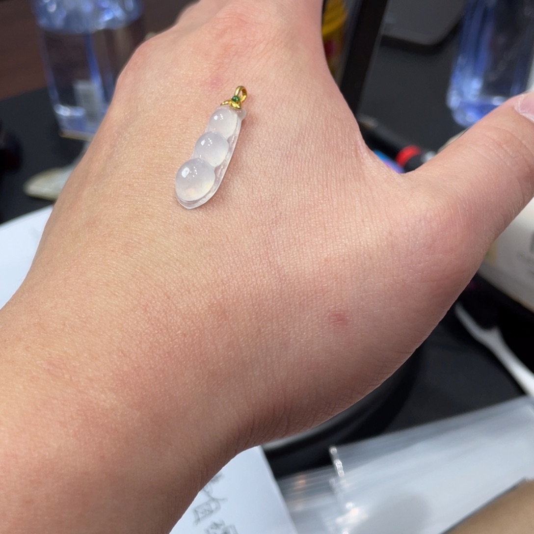 翡翠颈饰18K金镶嵌多样性发货 拍一发一