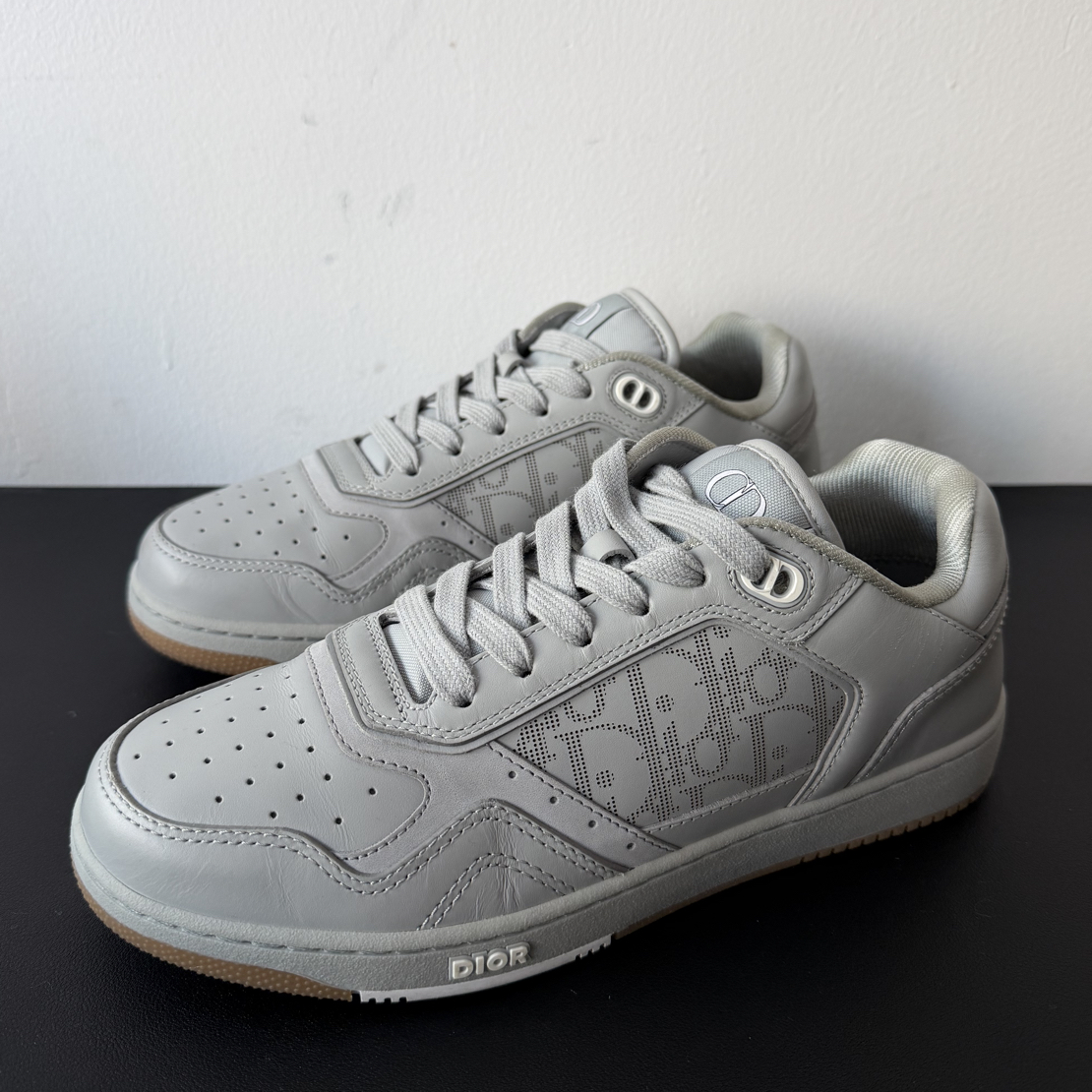 99新 DIOR/迪奥 39欧 灰色b27板鞋二手奢侈品