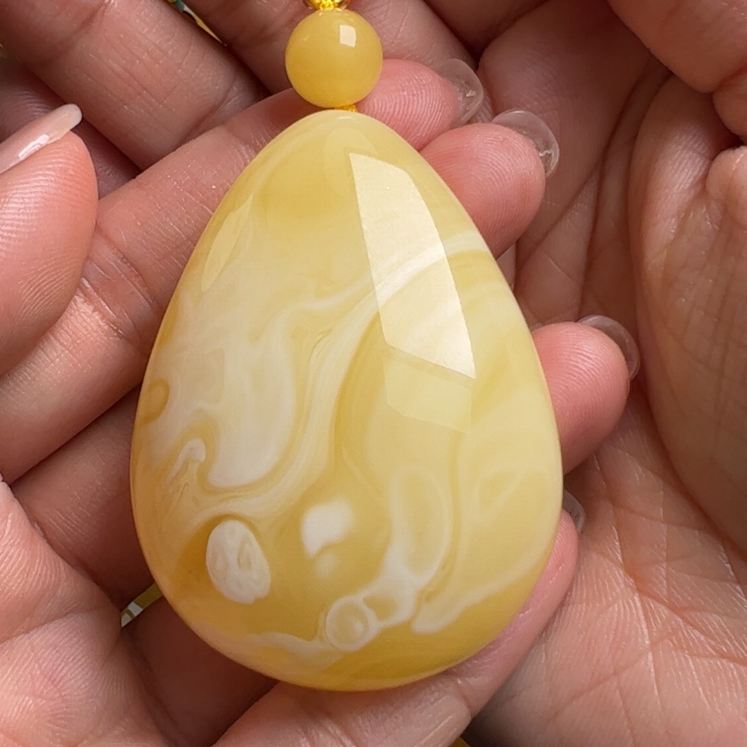 蜜蜡毛衣链未镶嵌无优化