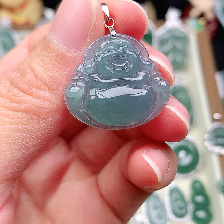 颈饰银S925镶嵌翡翠吊坠