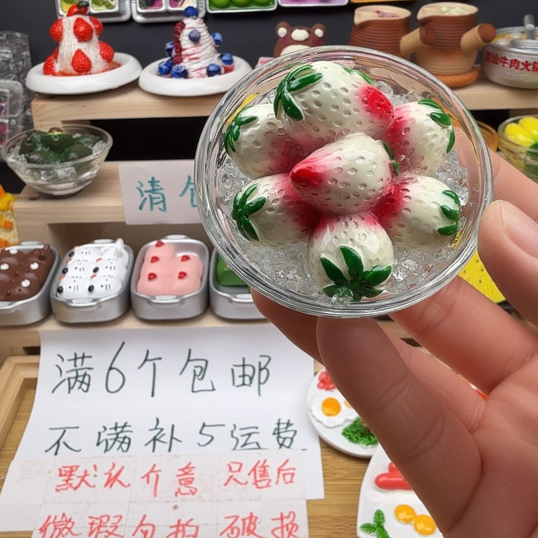 合成树脂食玩冰箱贴 凭开箱视频售后