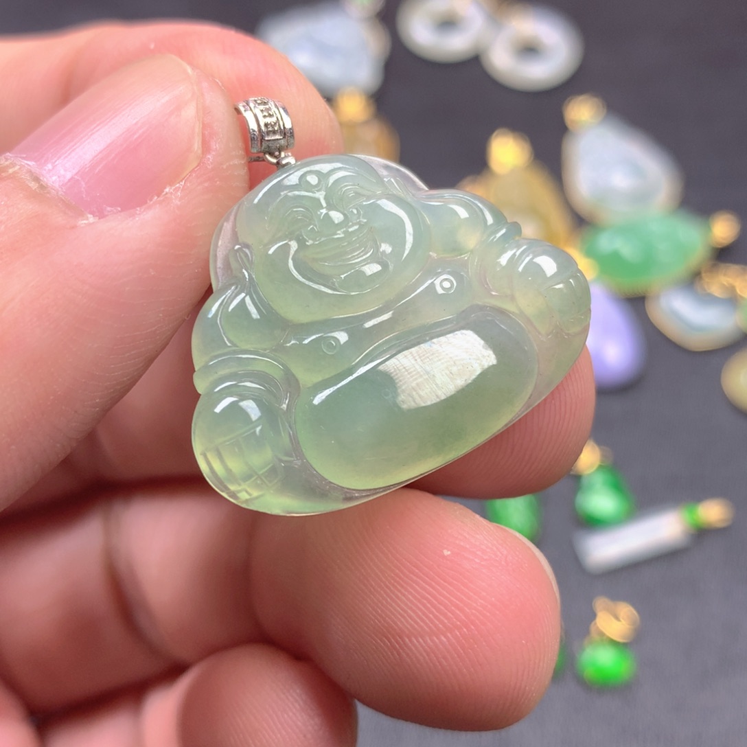 【闪购商品】颈饰18K金镶嵌翡翠翡翠