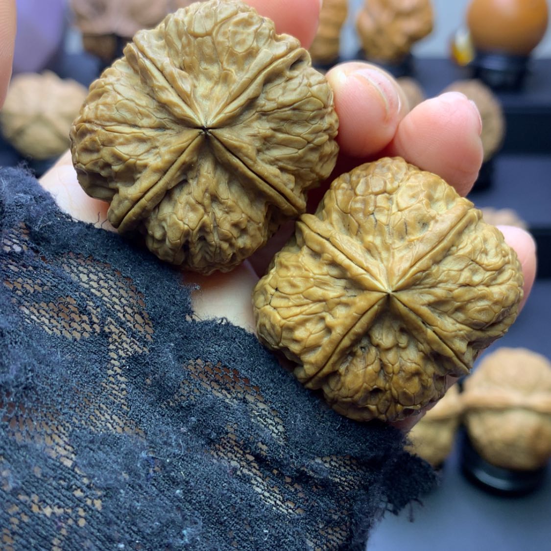 【闪购商品】文玩核桃吊坠玉壁四棱