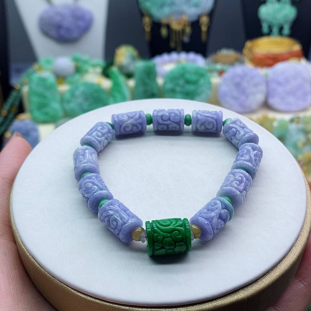 未镶嵌手串翡翠手串