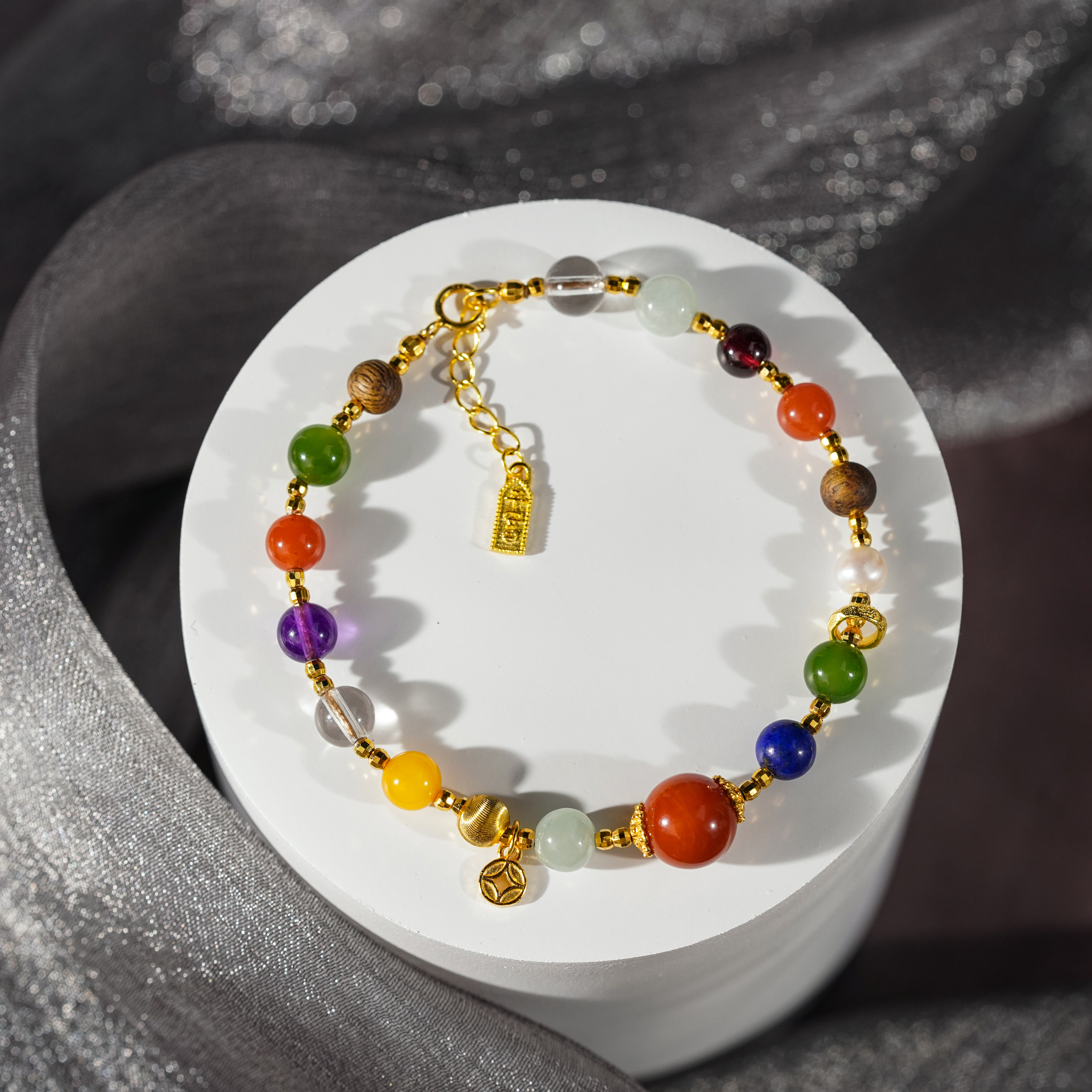 【大圆满】多宝手链（天然珠宝多样性发其一）