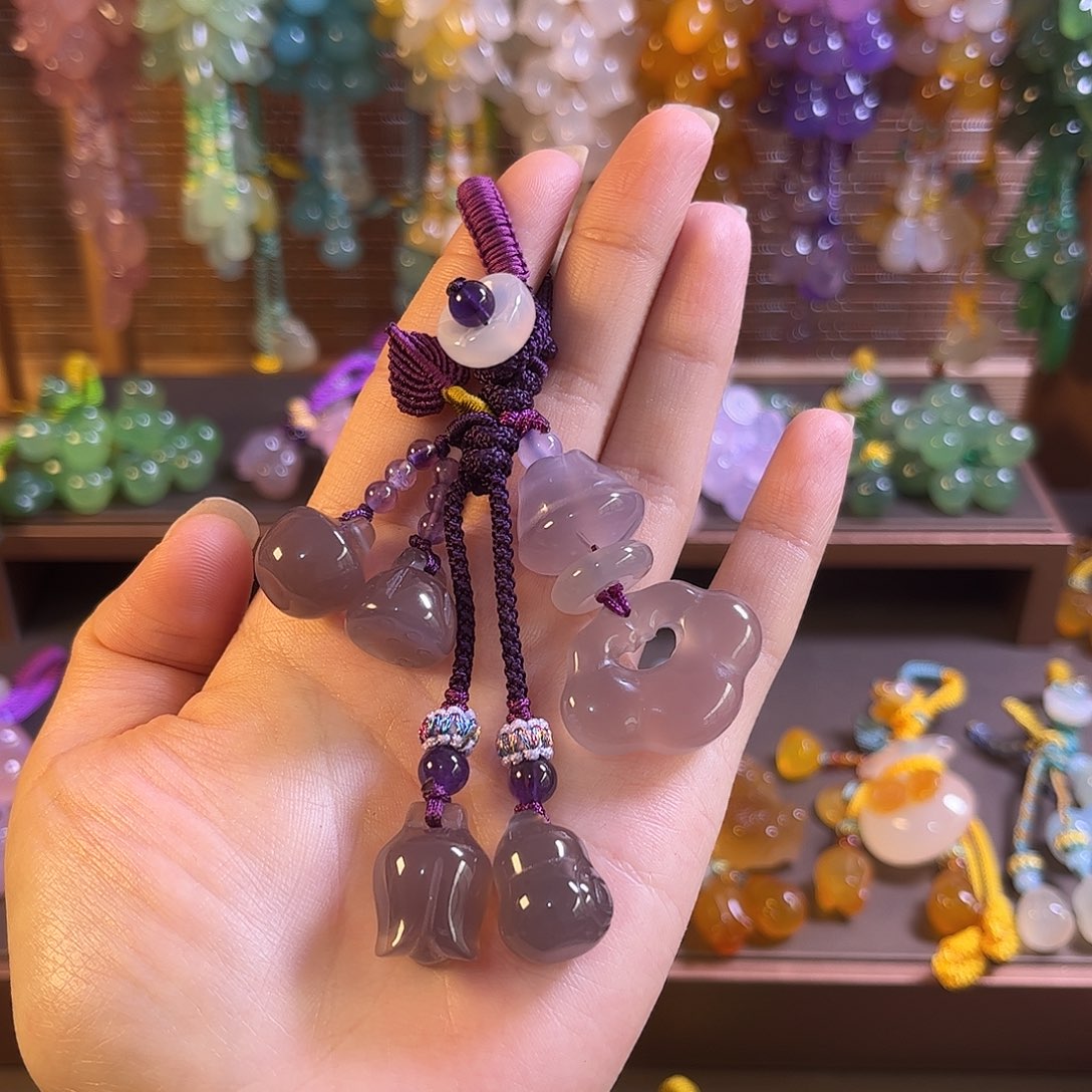 玛瑙/玉髓未镶嵌车挂