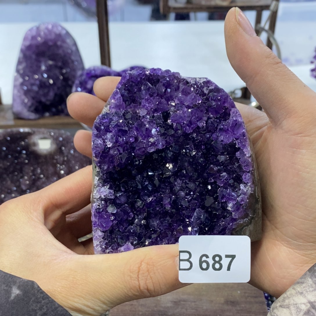 紫晶摆件摆件未镶嵌