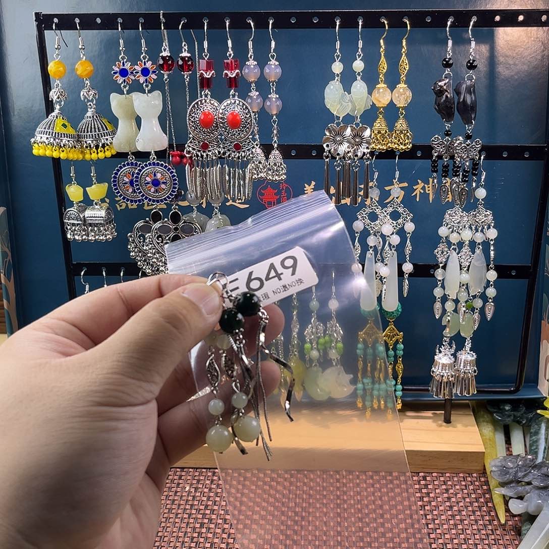 来***水蛇纹石玉未镶嵌发饰