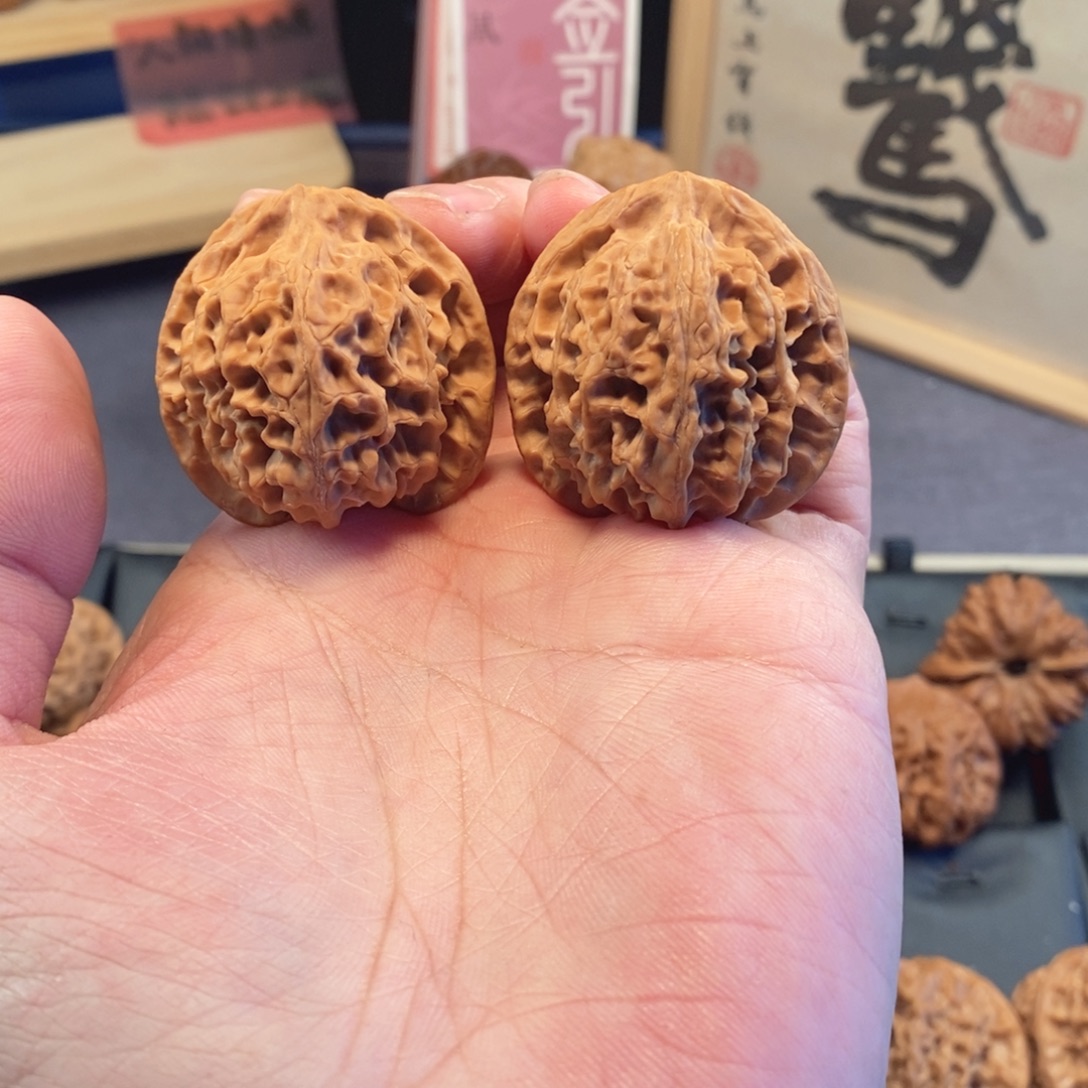 把件文玩核桃39尺新年平平安安苹果园P391