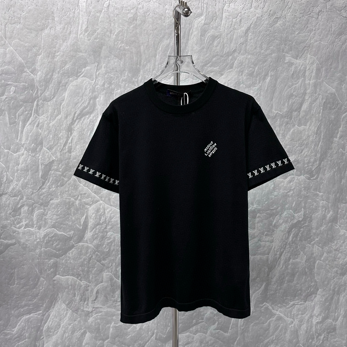 未使用 LouisVuitton/路易威登 SS24字母刺绣针织短袖XL码D17215