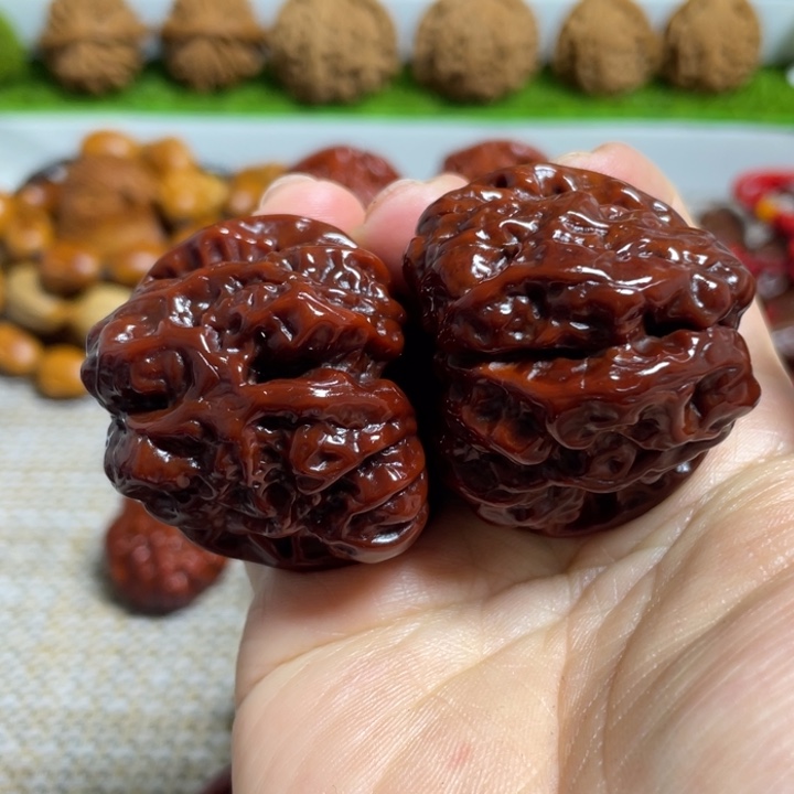 人***者把件文玩核桃蛤蟆歪