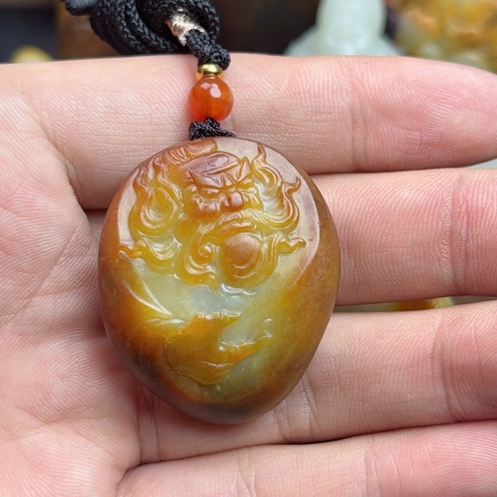 和田玉挂件未镶嵌醉*