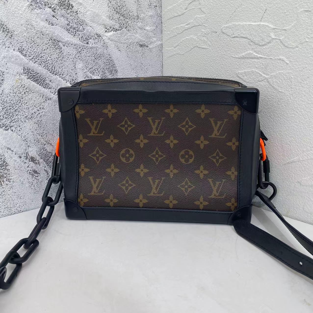 95新 LouisVuitton/路易威登 男士经典老花软盒子包