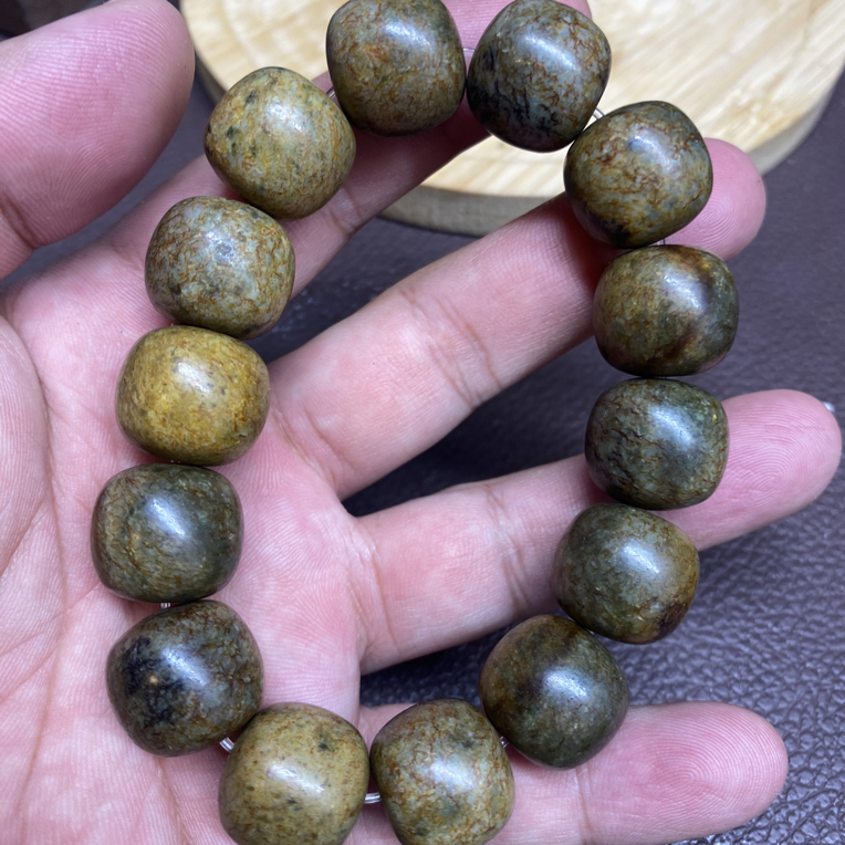 河磨玉16-18老型珠手串