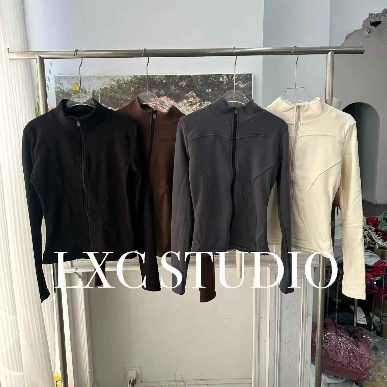 YA【MC90】猫猫绒·秋冬显瘦百搭半高领拉链上衣