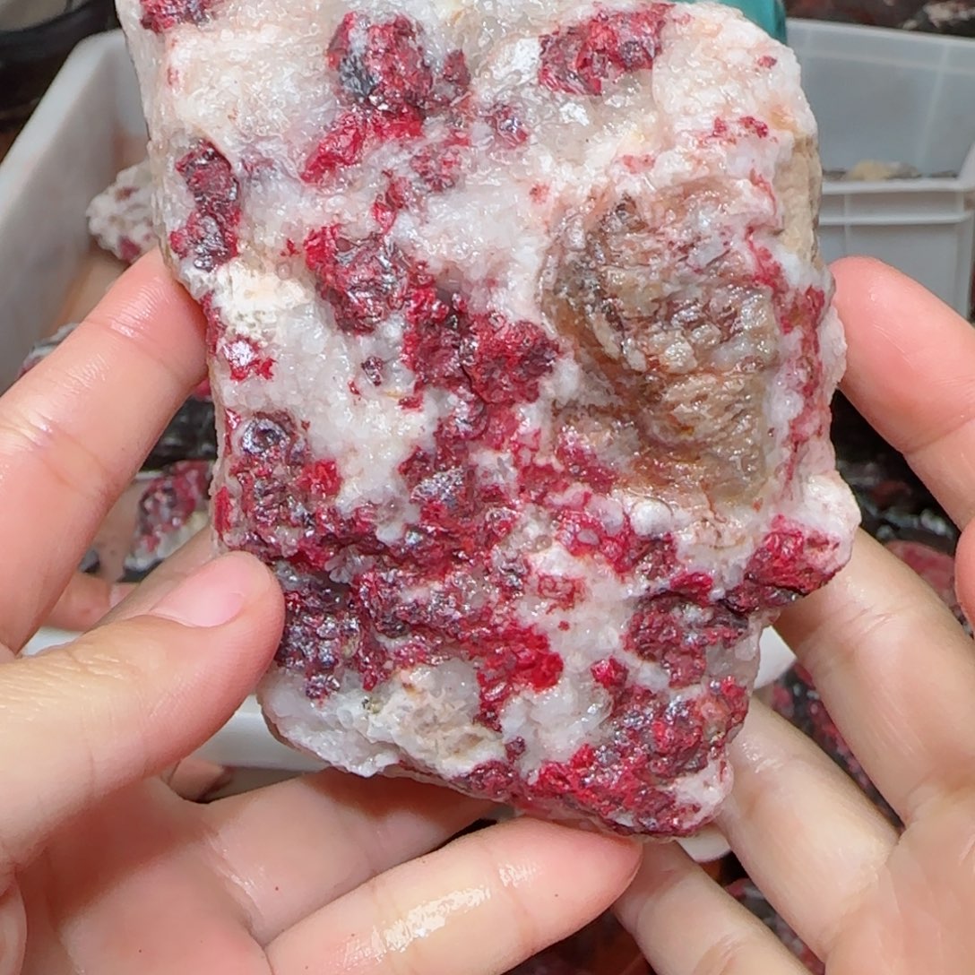 天然辰砂朱砂毛石头27