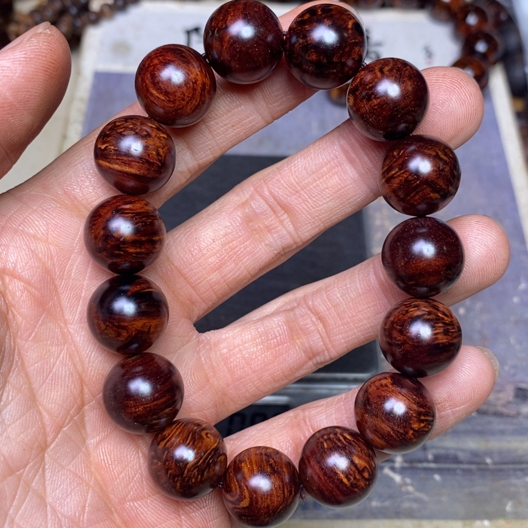 降真香手串/手链海南红降1.5留疤34.7克