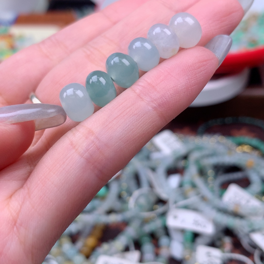 翡翠散珠流*鼓珠一手6个