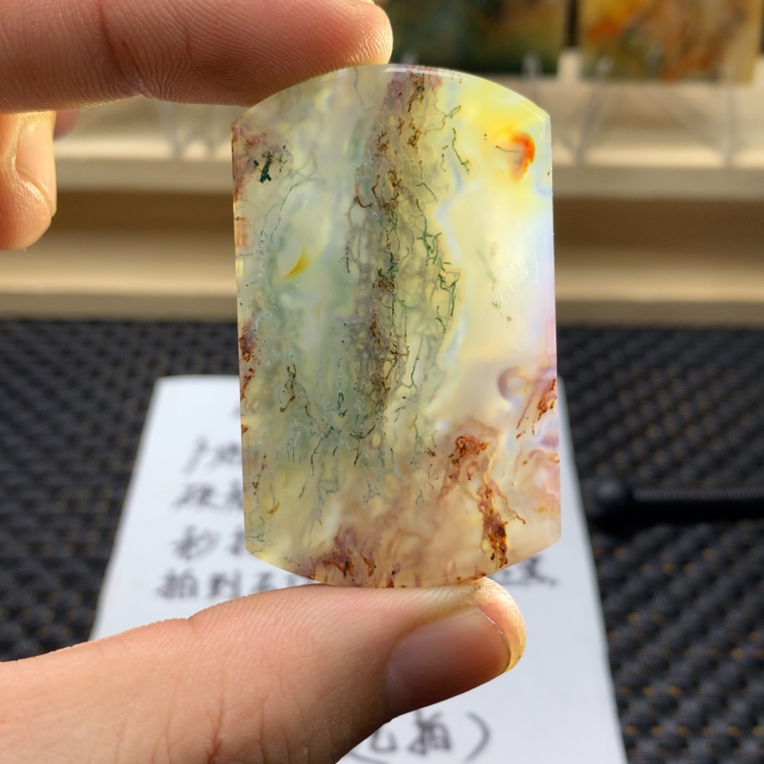 无***子玛瑙/玉髓未镶嵌颈饰