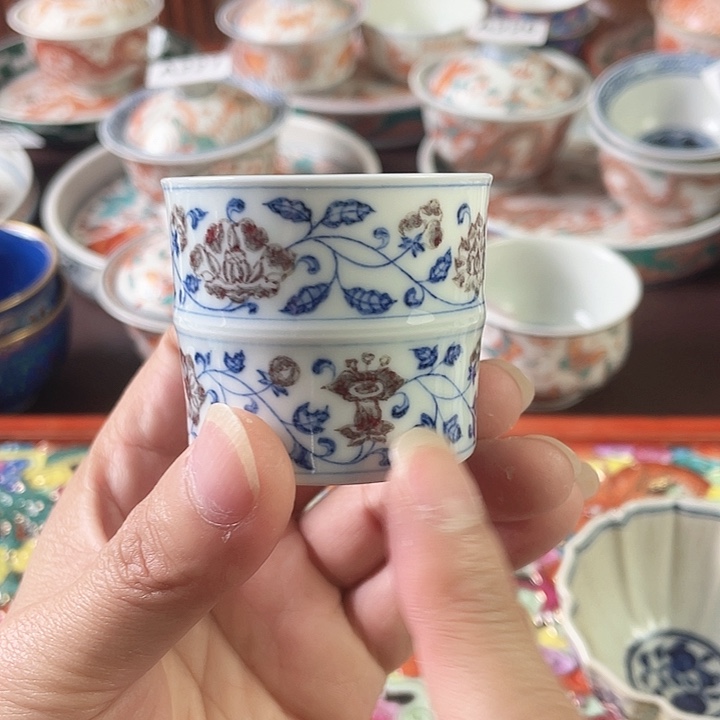 景德镇陶瓷手绘微瑕076