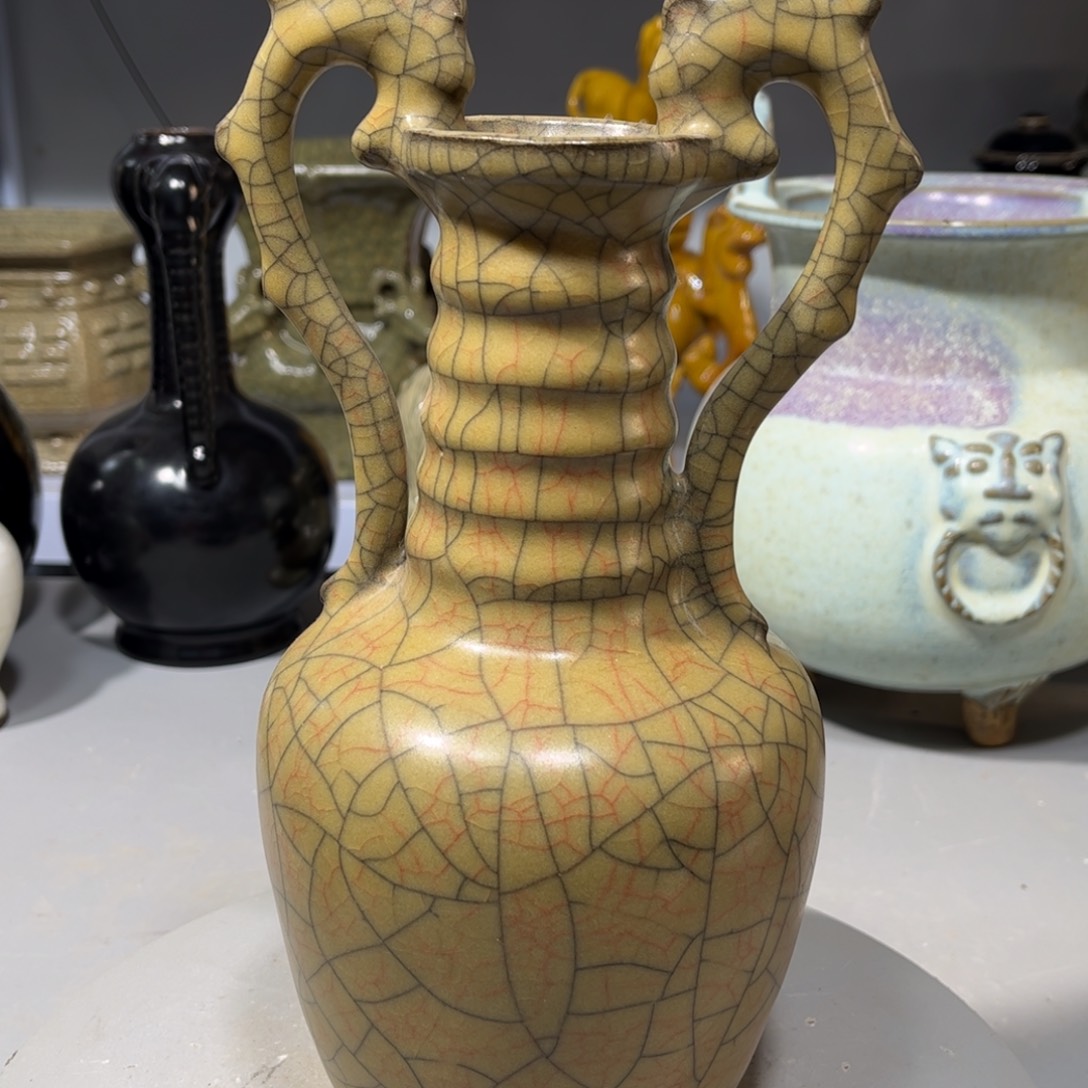 瓶哥窑瓶子品相完美