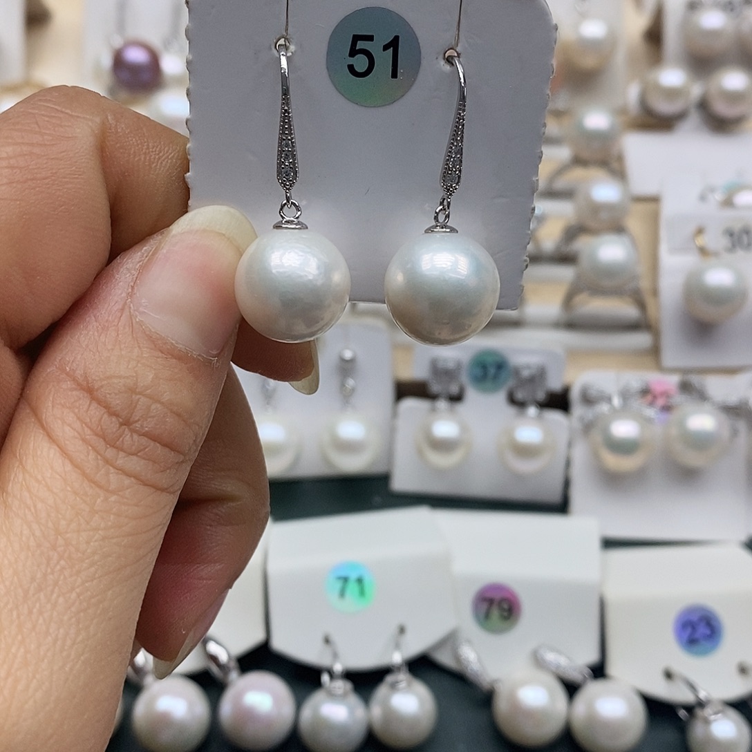 银S925镶嵌淡水珍珠颈饰