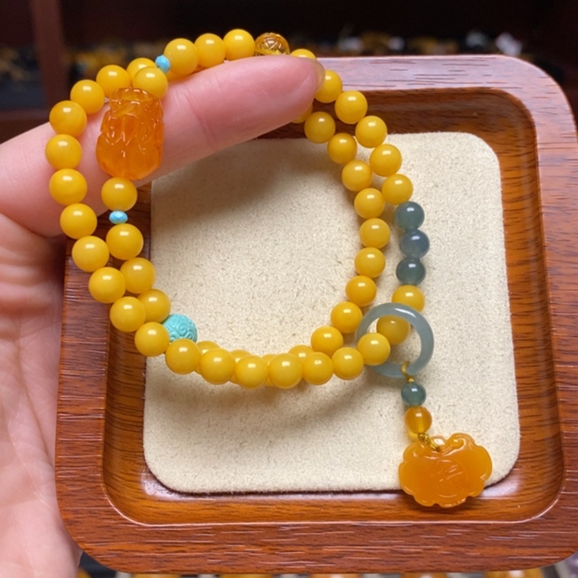 【闪购商品】蜜蜡手链未镶嵌手串