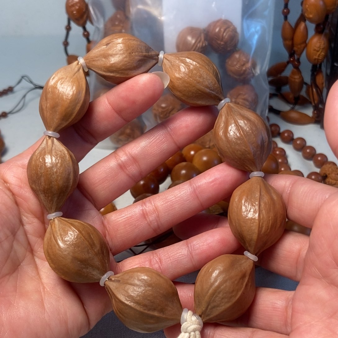 橄榄核手串/手链四花素核2425