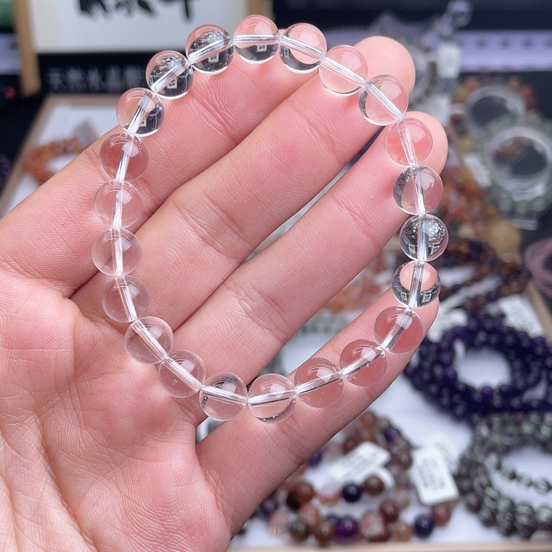未镶嵌水晶手串天然