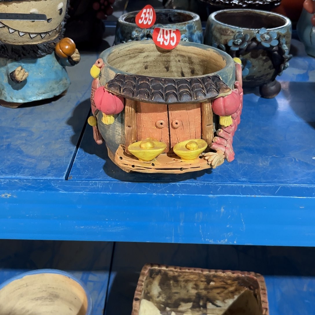 495 号陶然花器手工花盆