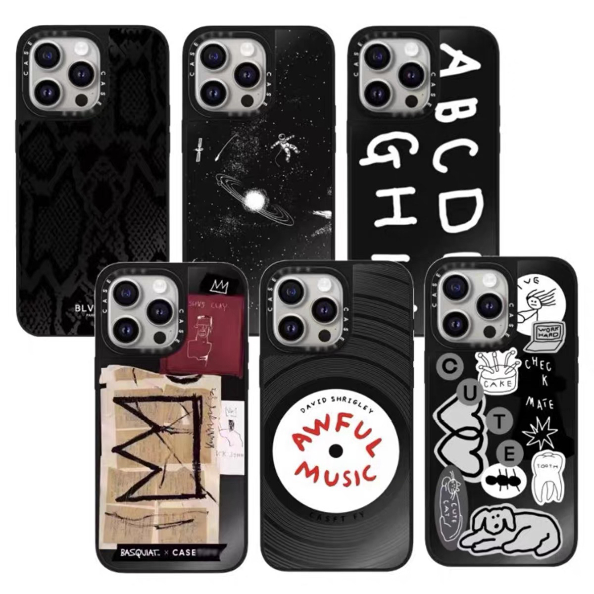 【黑边黑镜】适用于苹果手机壳，定制款不退不换