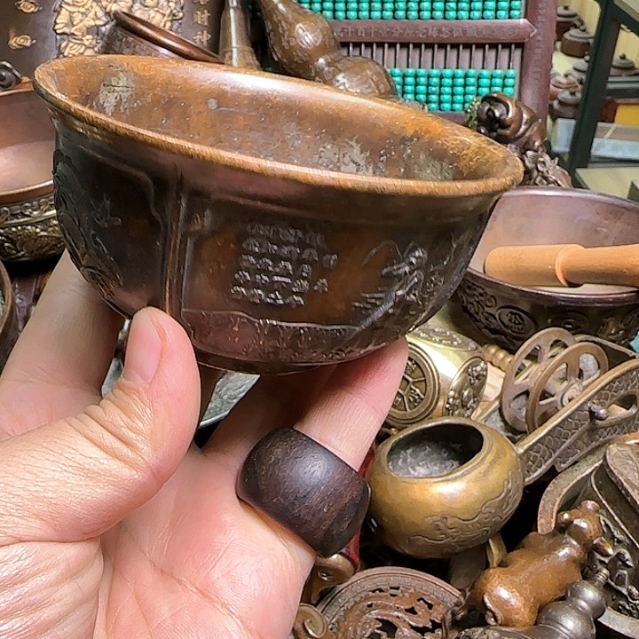 铜器办公室茶室摆件