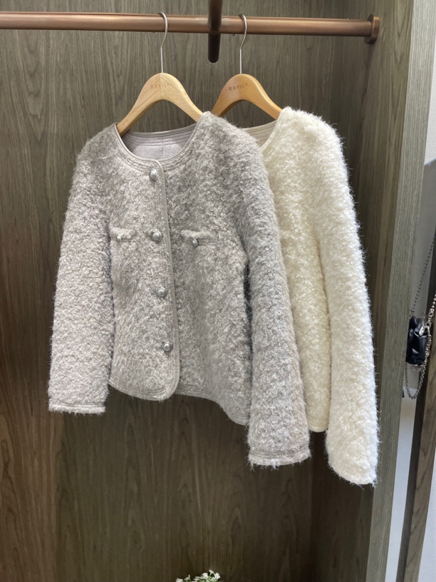 芭家2024冬款气质时尚小香风短款长袖百搭外套92KL004-999B