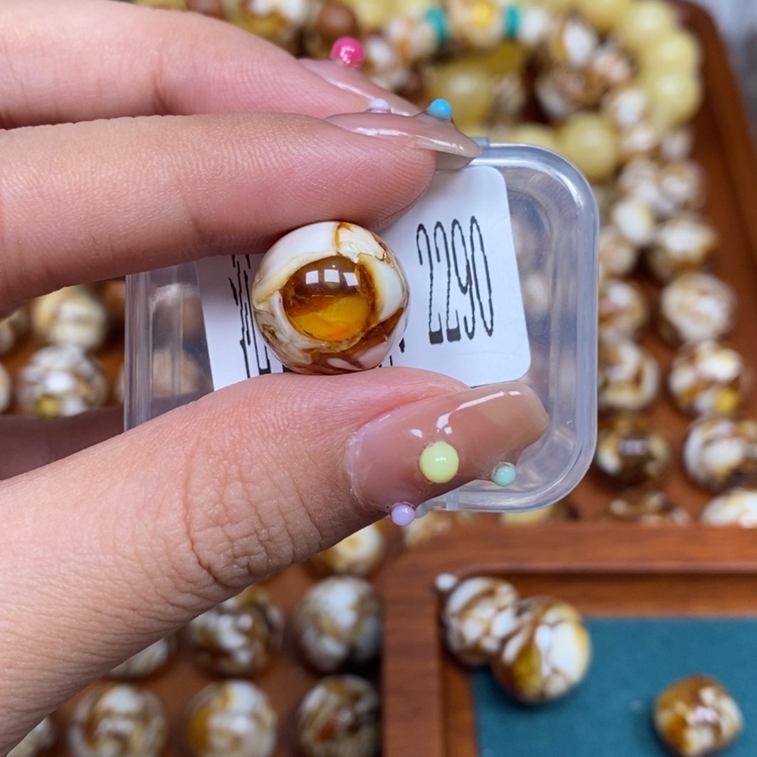 猴头核桃把件沁色圆珠老型2290